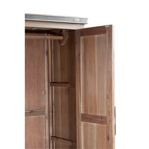 Entrega rápida, marca Atlas, armario de madera, 2 puertas, 2 cajones, muebles de dormitorio de madera maciza de roble, armario, fábrica vietnamita - Product Image 4