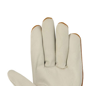 Gants de conducteur haute Performance avec gants de travail industriels en cuir de grain de chèvre pour la protection des mains caractéristique de sécurité travail de jardin - Product Image 4
