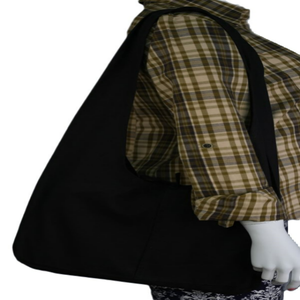 Grand sac fourre-tout en toile de coton biologique écologique imprimé de logo personnalisé sac tendance réutilisable lavable et durable avec fermeture à glissière - Product Image 4