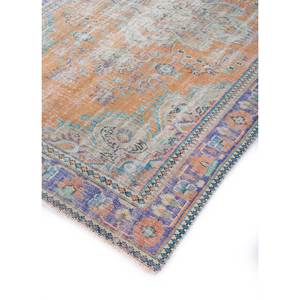 Vintage Large Area Hand Knotted <b>Wool</b> Rugs <b>Red</b> & Orange Medallion Pattern for Home Living Room or Hallway-Pae-2622 - Product Image 2