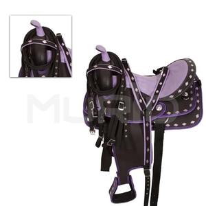 Sillín de equitación occidental de cuero genuino de alta calidad, las últimas sillas de doma occidentales portátiles disponibles a precio mayorista - Product Image 6