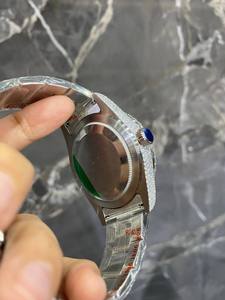 Luxury Quality Business Style Stainless Steel Quartz Movement Moissanite Diamond Craftd <b>Watch</b> Moissanite Diamond for Unisex. - Product Image 5