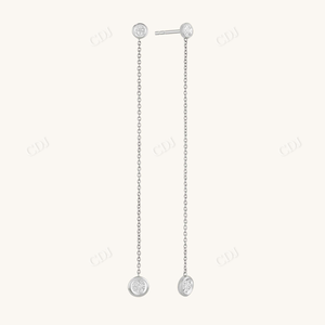 Chic and Elegant 925 Sterling Silver Long <b>Tassel</b> <b>Earrings</b> With Diamonds for Women Wholesale Fashion Trend Simple Dangle <b>Earrings</b> - Product Image 4