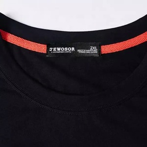 Camiseta de manga larga para hombre 100% algodón con hombros caídos y cuello redondo de gran tamaño con estampado de pantalla personalizada - Product Image 3