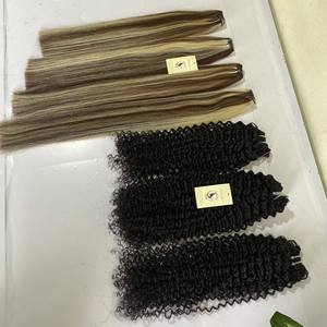 Extensiones de Cabello Remy vietnamita, mechones de cabello humano con doble trama de doble estiramiento y cutícula Virgen sin procesar, 12A, muestra gratis - Product Image 4