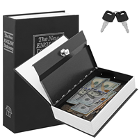 Coffre-fort secret portable antivol pour la maison, petit coffre-fort pour argent et objets de valeur avec serrure à clé