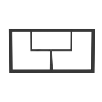 Table basse moderne en acier durable, mobilier familial de luxe, noir, personnalisable, pour salon