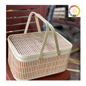 Cesta de regalo de bambú hecha a mano para Navidad Año Nuevo Decoración de bodas y almacenamiento Venta al por mayor Vietnam - Product Image 4