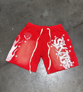 กางเกงขาสั้นผ้าฝ้ายแบบสั่งทำสำหรับผู้ชายเสื้อผ้าแฟรนช์เทอร์รี่100% สกรีนลายตามสั่งฤดูร้อน - Product Image 1