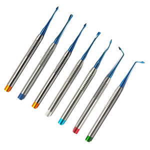 Kit d'Élévateurs Radiculaires Manuels en Acier Inoxydable de Qualité Supérieure pour Utilisation Professionnelle en Implantologie Dentaire - Product Image 2