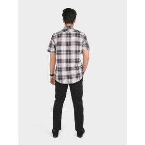 Chemise habillée décontractée ajustée pour homme HESTIA, col montant, tissu popeline, infroissable, style décontracté chic à formel, taille XL, pour l'été et l'automne - Product Image 3