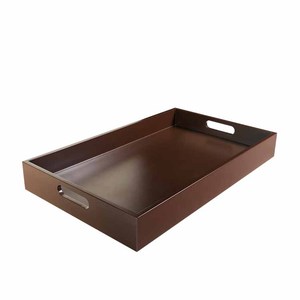 Plateau de service en bois pour boissons Offre Spéciale de style luxueux plateau en bois avec poignée en gros pour fête de mariage et restaurant plateau de service - Product Image 1