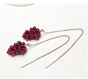 Pendientes Clásicos de Plata Plateada Hechos a Mano para Mujer con Diseño de Línea de Oreja - Product Image 4