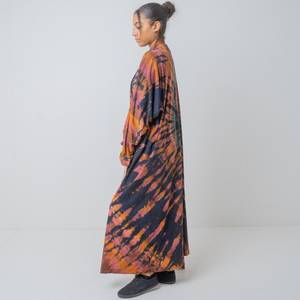 Moderno Boho Beach Kaftan Kimono Robe Hecho a mano Cuello en V profundo Summer Resort Wear Fiesta de noche Hasta el suelo Faja Smart Casual - Product Image 4