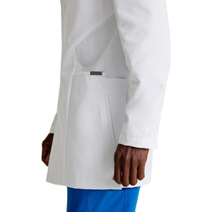 Bata Blanca nueva para médicos, ropa de trabajo de manga larga para hombres, bata de laboratorio médica transpirable - Product Image 4