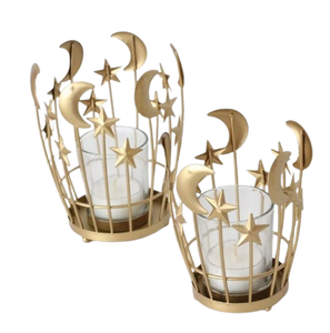 Candelabros votivos de Metal pulido de oro rosa al por mayor, farolillos decorativos para el hogar y tarros de velas para centro de mesa de boda - Product Image 4