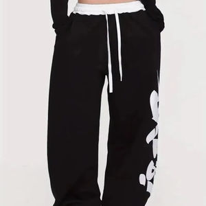 Oversized Graphic Sweatpants for <b>Women</b> Custom Printed Adjustable Drawstring Waist <b>Women's</b> Trousers & <b>Pants</b> - Product Image 4