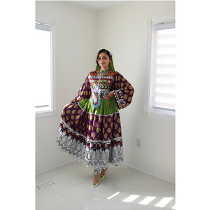 ชุดเดรส Afghan kuchi สำหรับผู้หญิงชุดเดรสปาร์ตี้ยอดนิยมพร้อมใส่ตกแต่งลูกไม้ดีไซน์ใหม่ - Product Image 6