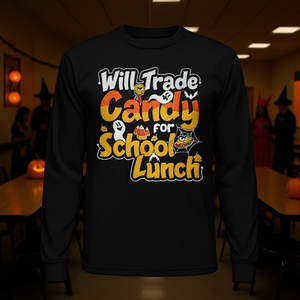 Camiseta de Manga Larga con Diseño de Halloween para la Comedora Escolar, Diseño Promocional Aterrador - Product Image 3