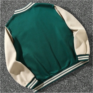 Men's Baseball Varsity Jacket Canvas Stand Collar Long Sleeve Winter <b>Coat</b> Waterproof Breathable New Arrival - Product Image 3