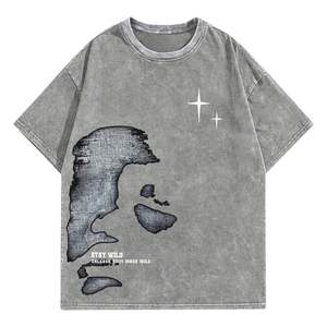 Nouveau prix compétitif marque privée logo personnalisé respirant haute qualité épaule tombante baggy t-shirts - Product Image 1