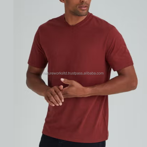 100% algodón tejido de punto camisetas para hombre diseño de peso pesado 160 GSM TAMAÑO DE Color personalizado estampado camisetas para hombre Proveedor de Ropa BD - Product Image 5