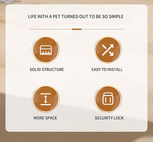 Valla de malla de alambre plegable para perros, Combinación libre de puerta de aislamiento, 6 paneles para interiores y exteriores, perros, cachorros, gatos, conejos, cercas para mascotas - Product Image 5