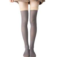 Collants tricotés à compression montants, à étriers, imprimés motifs dessin animé et pois floraux, pour l'été