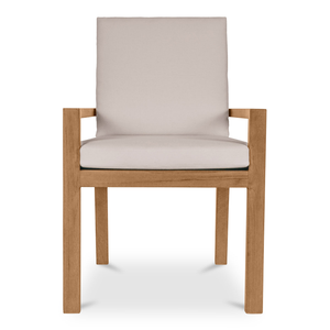 Fauteuil d'extérieur avec dossier à latte et coussins rembourrés - Product Image 2