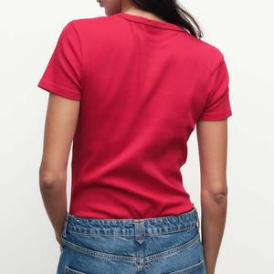 Camiseta de nuevo diseño 2025 para niñas, camisetas de mujer de alta calidad, logotipo al por mayor, camisetas lisas personalizadas, conjunto pesado de verano - Product Image 3