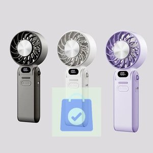 Turbo High-Speed Wearable Handheld <b>Fan</b> Three-Speed <b>USB</b> Rechargeable Portable <b>Mini</b> Personal Cooling OEM BRAND Household Outdoor - Product Image 1