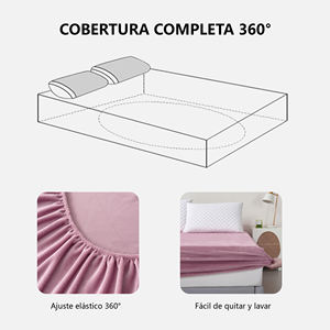 Drap-housse ajusté Colarina 100 % polyester de qualité supérieure, uni, à poches profondes, chaud, doux, respirant, idéal pour l'hiver et les lits plats - Product Image 4