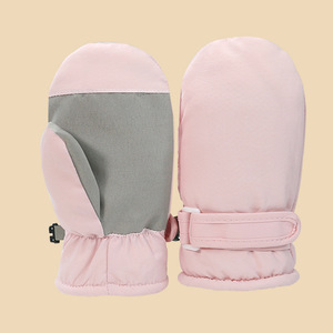 Guantes de Esquí y Snowboard de Forro Polar Impermeables Personalizados al por Mayor para Niños Pequeños - Product Image 2