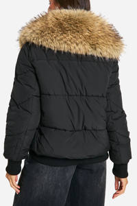 Nouveau design OEM Logo personnalisé col en fausse fourrure veste bouffante pour femmes manteaux de fausse fourrure chauds pour l'hiver Streetwear nouvelle veste à bulles pour femmes - Product Image 2