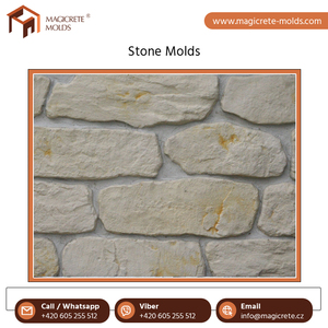 Moule en pierre de placage de caoutchouc de silicone pour décoration murale à prix compétitif Moule en pierre pour béton d'origine de la République tchèque - Product Image 2