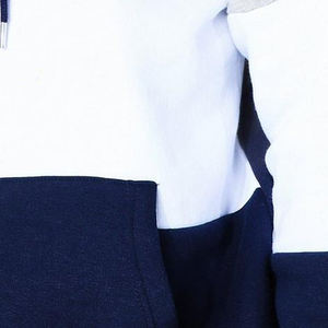 Hombres ropa deportiva ropa casual chándal Sudadera con capucha de algodón blanco y azul chándal con joggers deportes conjuntos de chándal - Product Image 5