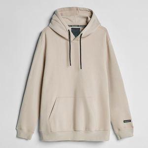 Sudaderas personalizadas de gran tamaño con capucha para hombre 100% algodón acogedor hombro caído en blanco Streetwear manga larga hombres sudaderas con capucha - Product Image 2