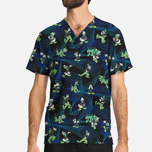 ชุดยูนิฟอร์มพยาบาลผ้าแคนวาสคุณภาพสูง ชุดสครับแฟชั่นทันสมัย ระบายอากาศได้ดี สวมใส่สบาย รับสกรีนโลโก้ - Product Image 6