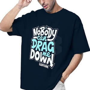 Camiseta de gran tamaño para hombre, ropa de verano transpirable de fibra de algodón/bambú, cómoda, precio de fábrica, alta calidad - Product Image 1