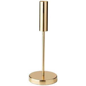 Precioso portavelas de latón en tono dorado para crear un ambiente acogedor con un toque de encanto antiguo - Product Image 5