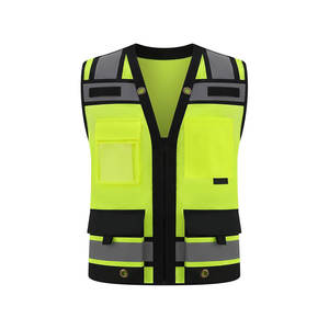 Gilet de sécurité réfléchissant Gilet de sécurité multifonction rose à taille élastique - Product Image 5