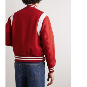 Nuevas chaquetas Varsity personalizadas en blanco Varsity Chenille Patches Letterman Varsity Jacket Oversized College Baseball Jacket para hombres - Product Image 4