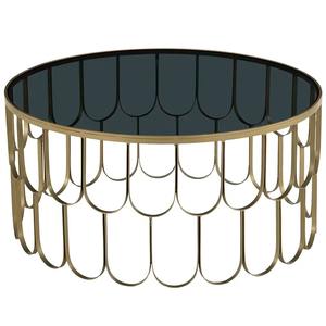 Bols de luxe écologiques personnalisés avec cadre métallique finition or/laiton et dessus en verre – Vaisselle contemporaine - Product Image 3