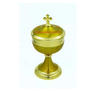 Ciborio dorado hecho a mano con patena hecho a mano venta directa de fábrica OEM - Product Image 3