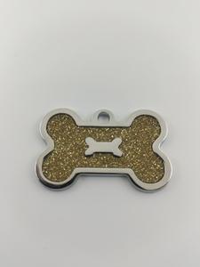 लेजर उत्कीर्णन के साथ थोक चांदी की प्लेटेड कुत्ते टैग - Product Image 4