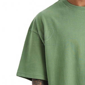 Camiseta de hombro caído de secado rápido para hombre Cómoda 100% algodón Made" - Product Image 5