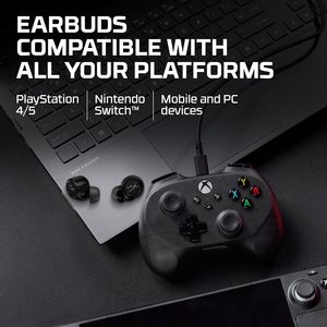 HyperX 727A5AA Cirro Buds Pro True Wireless Earbuds Active Noise Cancellation ANC Ambient Sound <strong>Bluetooth</strong> 5.2 IPX4 PC Switch - Product Image 3