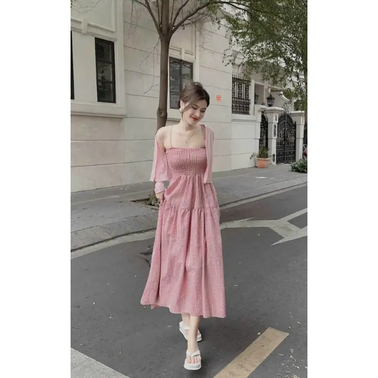 Casual Dresses chất lượng tốt thoải mái cho phụ nữ Beatiful tùy chỉnh màu sắc Made in Việt Nam nhà sản xuất