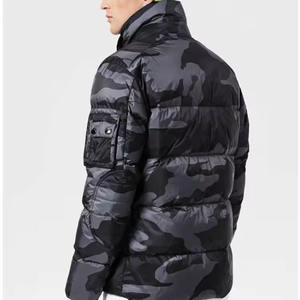 Chaqueta de Invierno Personalizada con Logotipo, Ligera, con Cuello Alto, Diseño de Impresión por Sublimación, Chaqueta Informal para Hombre - Product Image 3