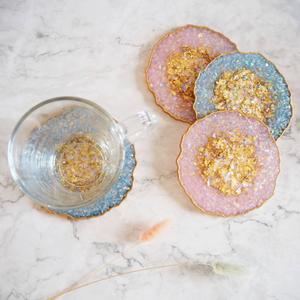 Posavasos clásicos de resina térmica de venta directa, Soporte para vasos de cocina multicolor, alfombrilla y almohadillas para bebidas en la cocina - Product Image 1